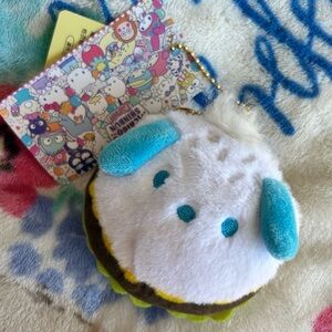 Sanrio pochacco hamburger keychain
